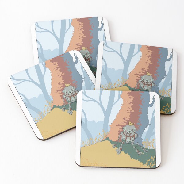 Item preview, cute robot in nature designed and sold by Takkol.