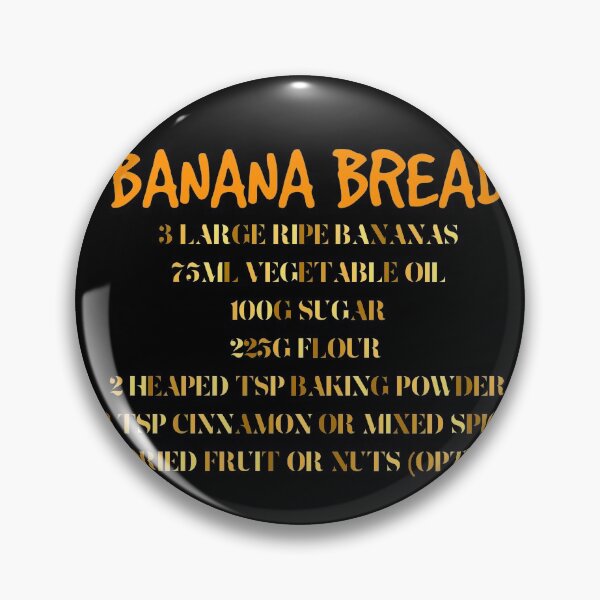 Item preview, Banana bread ingredients recipe designed and sold by Aura-E.