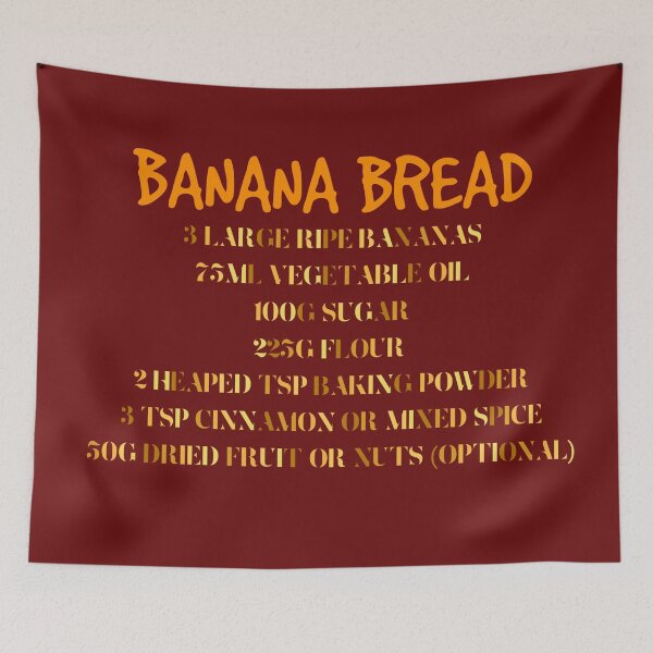 Item preview, Banana bread ingredients recipe designed and sold by Aura-E.