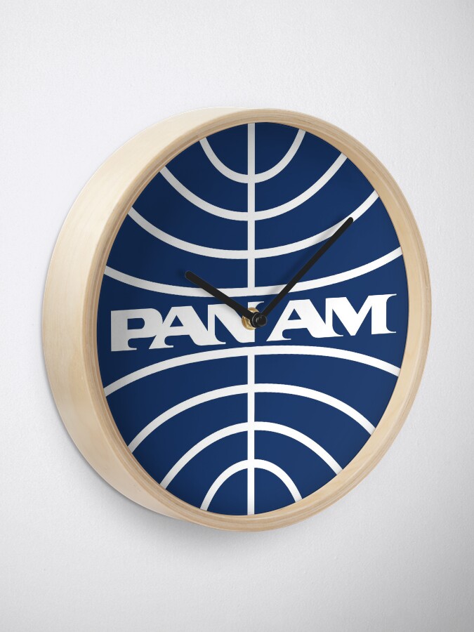 Alternate view of Pan Am Mid 1950s Globe Inverted Clock