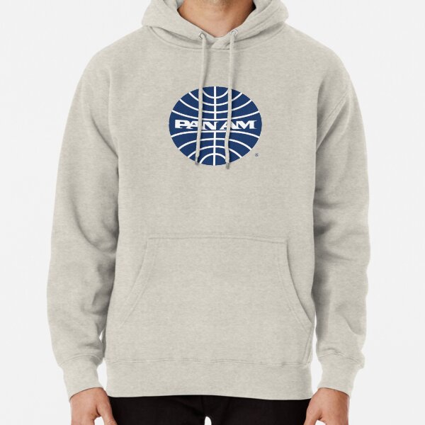 Pan Am Mid 1950s Globe Inverted Pullover Hoodie