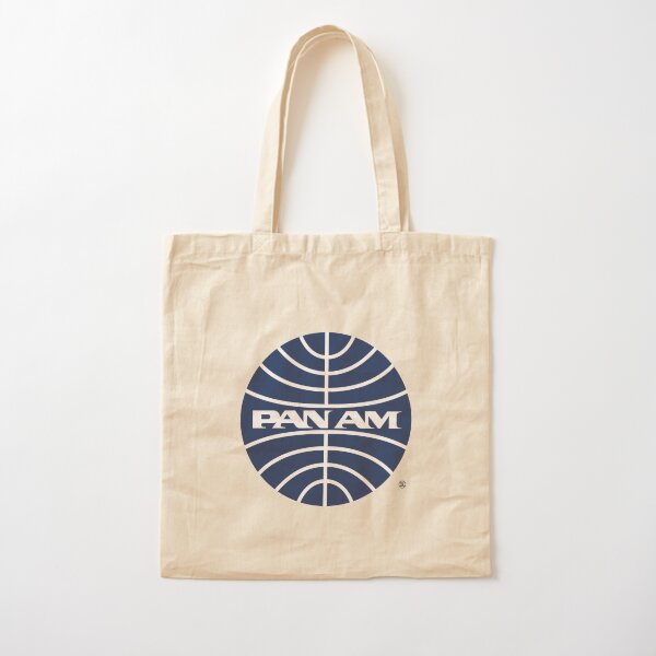 Pan Am Mid 1950s Globe Inverted Cotton Tote Bag