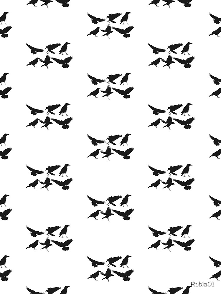 Thumbnail 3 of 3, Scarf, Black Crows designed and sold by Rabia01.