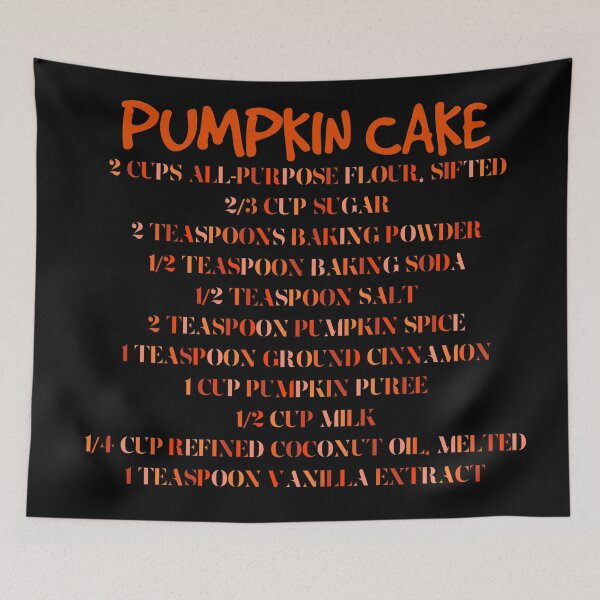 Item preview, Pumpkin cake ingredients recipe designed and sold by Aura-E.
