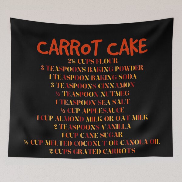 Item preview, Carrot cake ingredients recipe designed and sold by Aura-E.