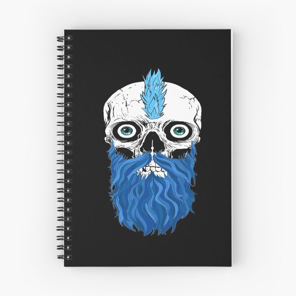 Item preview, Skull with Beard - Bearded Skull Blue designed and sold by Coder-T.