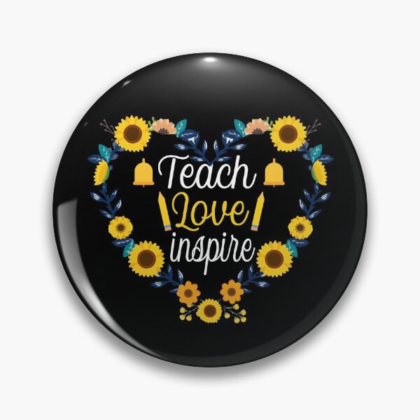 Item preview, Teach Love Inspire Heart Sunflower Teacher Appreciation designed and sold by Farid94.