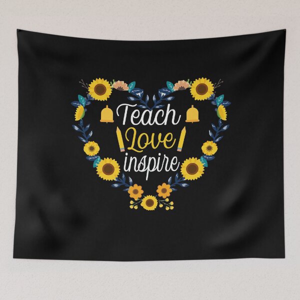 Item preview, Teach Love Inspire Heart Sunflower Teacher Appreciation designed and sold by Farid94.