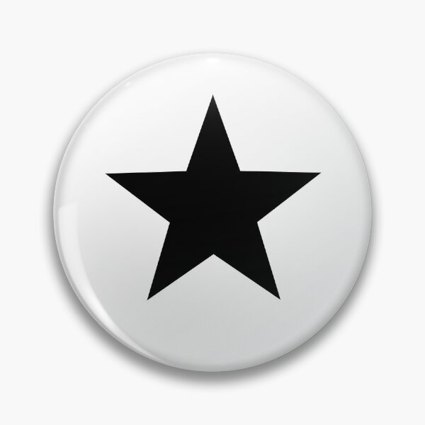 Item preview, White Border Black Star designed and sold by Bumblefuzzies.