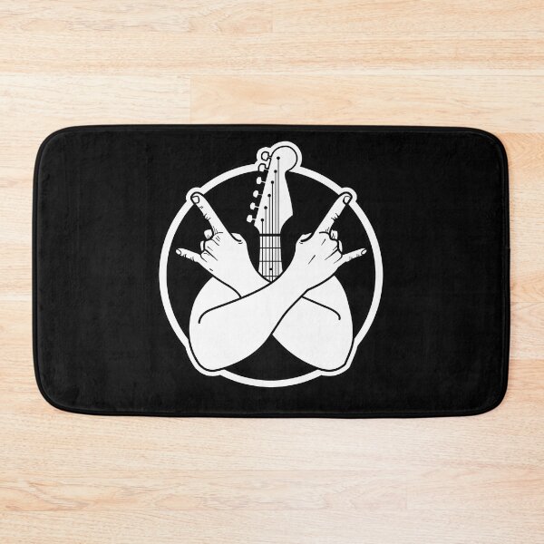 Item preview, Rock on logo guitar - crossed hands  designed and sold by The-Guitar-Bay.