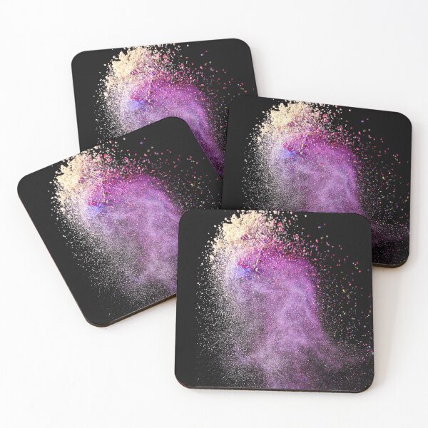 Item preview, colour splash, purple red blue on black pattern designed and sold by fra02.
