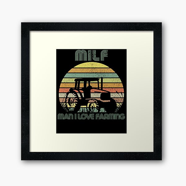 Item preview, Man I Love Farming MILF Vintage Retro Sunset designed and sold by RandomStuffShop.