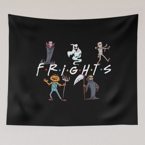 Item preview, FRIGHTS Friends Spoof - Halloween Spooky Monsters (Dark Version) designed and sold by Mareom Design.