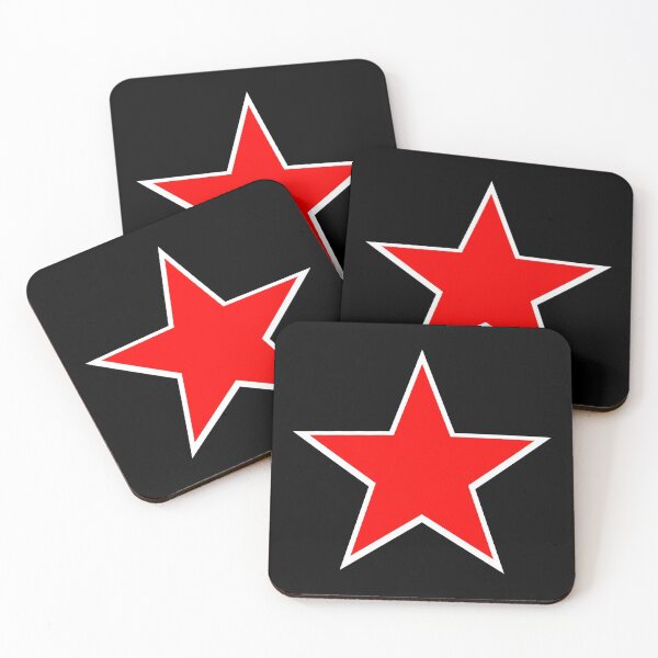 Item preview, White Border Red Star designed and sold by Bumblefuzzies.