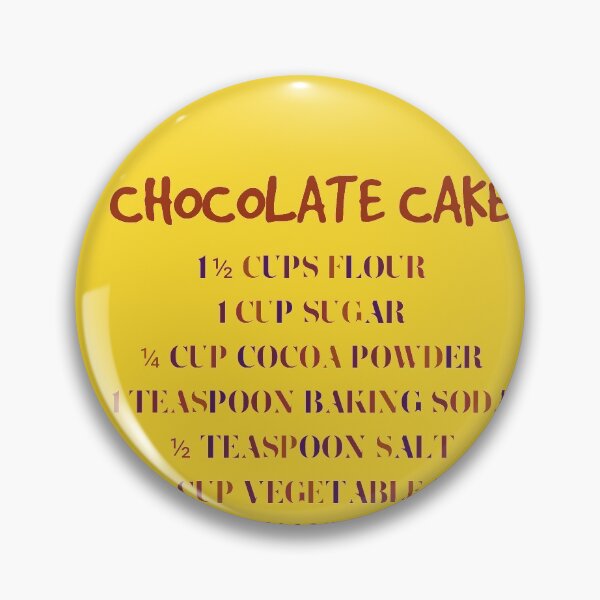 Item preview, Chocolate cake ingredients recipe designed and sold by Aura-E.