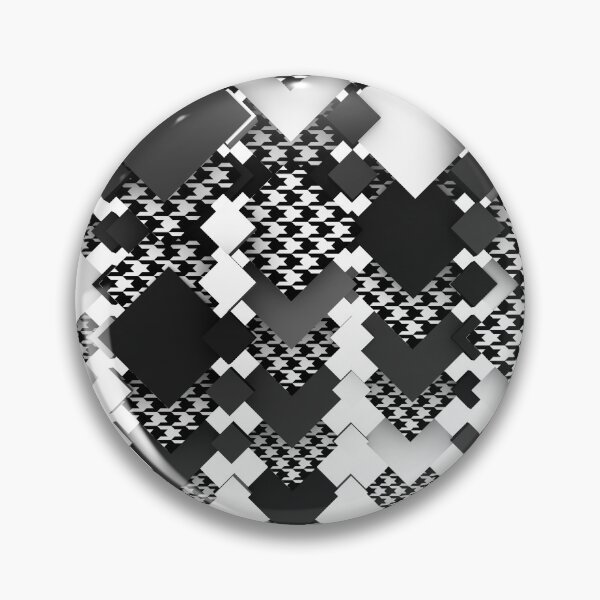 Item preview, 3D Abstract Modern Houndstooth Argyle (Gray/Black/White) designed and sold by hyproinc.