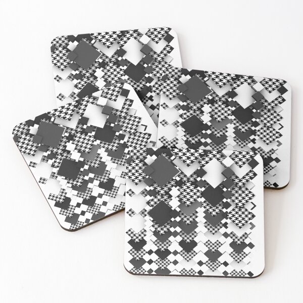 Item preview, 3D Abstract Modern Houndstooth Argyle (Gray/Black/White) designed and sold by hyproinc.