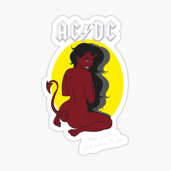 Meilleur vendeur classique Rock n Roll Hard Rock Heavy Metal AC DC - Hell Aint Bad Place to Be Sticker