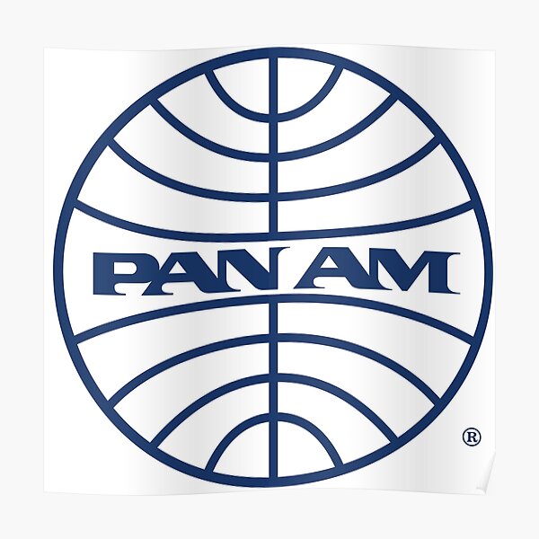 Pan Am Mid 1950s Globe Poster