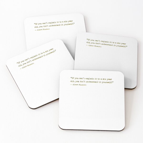 Item preview, Einstein 6 Year Old Quote Inspire Intelligence designed and sold by sharedipmemes.
