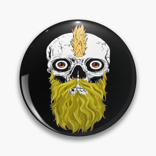 Item preview, Skull with Beard - Bearded Skull Blondie designed and sold by Coder-T.