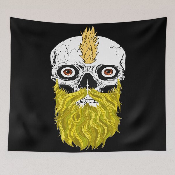 Item preview, Skull with Beard - Bearded Skull Blondie designed and sold by Coder-T.