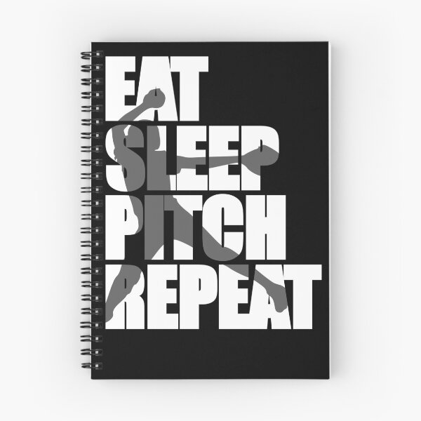 Item preview, Funny Softball Eat Sleep Pitch Repeat designed and sold by bioville.