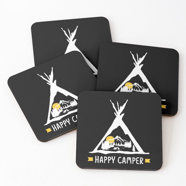 Item preview, Happy Camper Camping Caravan Motorhome Gift designed and sold by teeseeds.