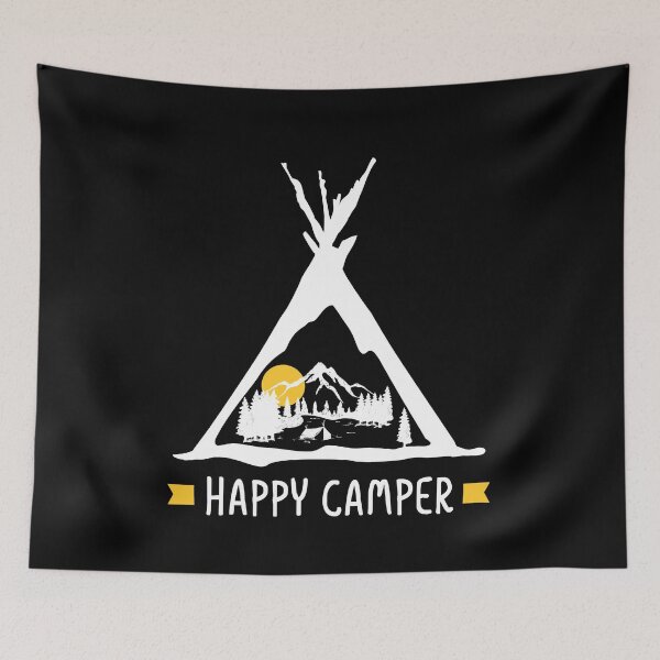 Item preview, Happy Camper Camping Caravan Motorhome Gift designed and sold by teeseeds.