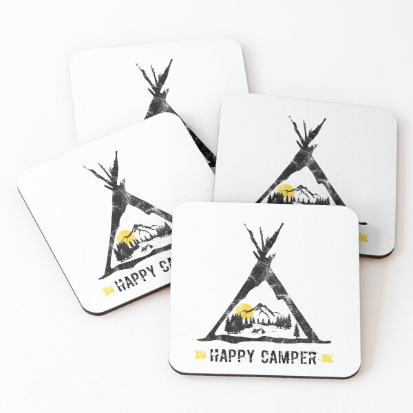 Item preview, Happy Camper Camping Caravan Motorhome Gift designed and sold by teeseeds.