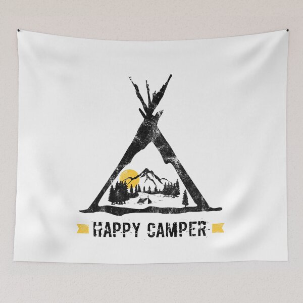 Item preview, Happy Camper Camping Caravan Motorhome Gift designed and sold by teeseeds.