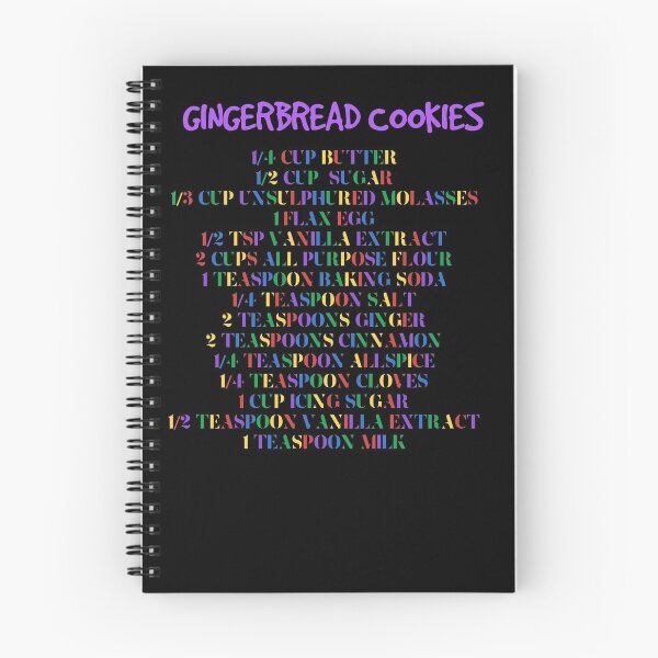 Item preview, Gingerbread cookies ingredients recipe designed and sold by Aura-E.