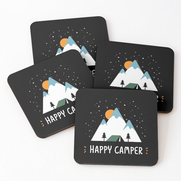 Item preview, Happy Camper Camping Caravan Motorhome Gift designed and sold by teeseeds.