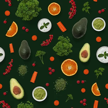 Artwork thumbnail, Vegetable Pattern by PrintbyPatty