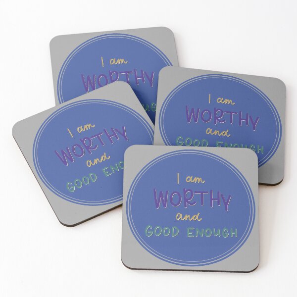 Item preview, I am Worthy and Good Enough designed and sold by Gold Star Creative.