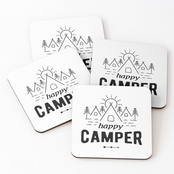 Item preview, Happy Camper Camping Caravan Motorhome Gift designed and sold by teeseeds.