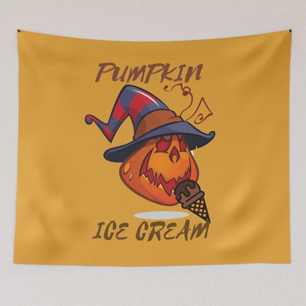 Item preview, Pumpkin Ice Cream Halloween Food designed and sold by clipartees.
