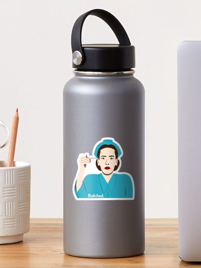 Thumbnail 1 of 3, Sticker, Nurse Ratched designed and sold by Srarbuck.