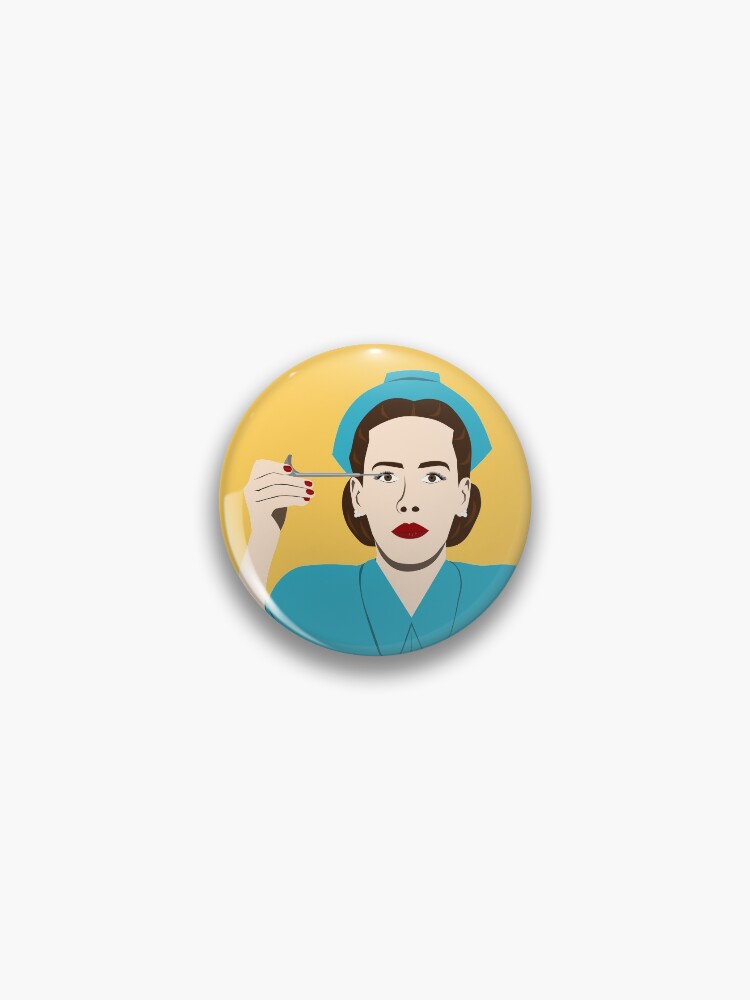 Thumbnail 1 of 3, Pin, Nurse Ratched designed and sold by Srarbuck.