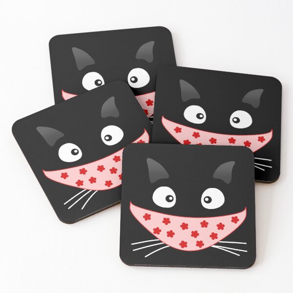 Item preview, Black Cat Mask designed and sold by Printedarts.