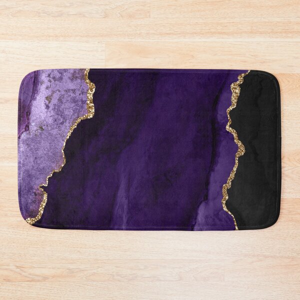 Item preview, Watercolor Agate in Amethyst Purple Glitter Veins designed and sold by PixDezines.