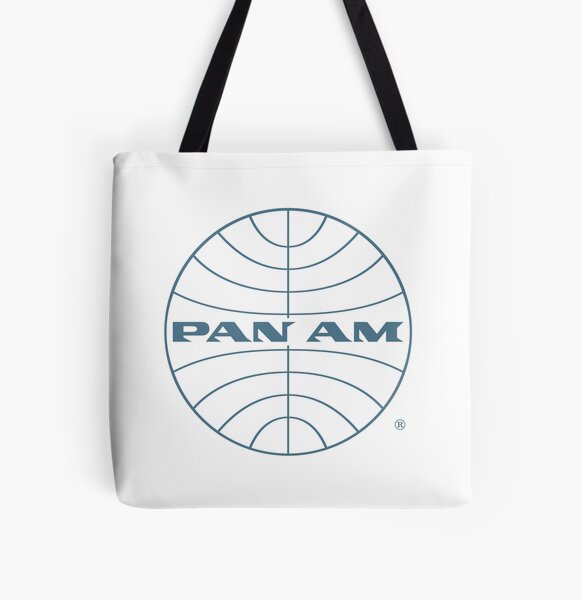 Pan Am Early 1950s Globe Thin Frame All Over Print Tote Bag