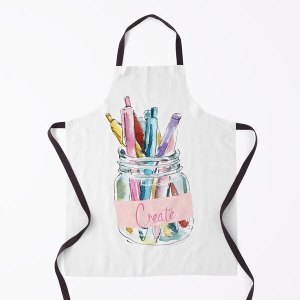 Item preview, Create Pastels Glass Jar Watercolor Art designed and sold by Dollfacedesign.