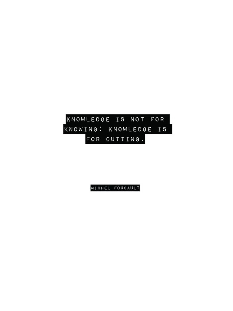 Aperçu 4 sur 4. Coque iPhone avec l'œuvre Michel Foucault Quote créée et vendue par RJ123.