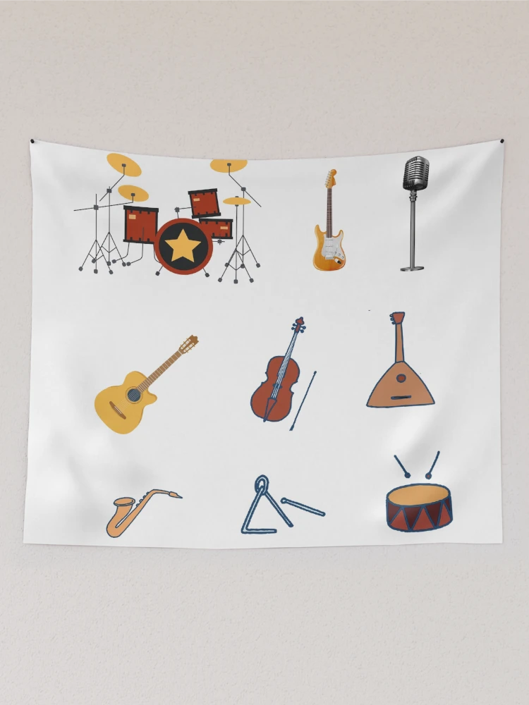 Thumbnail 2 of 3, Tapestry, Music Instruments Pack designed and sold by Rabia01.