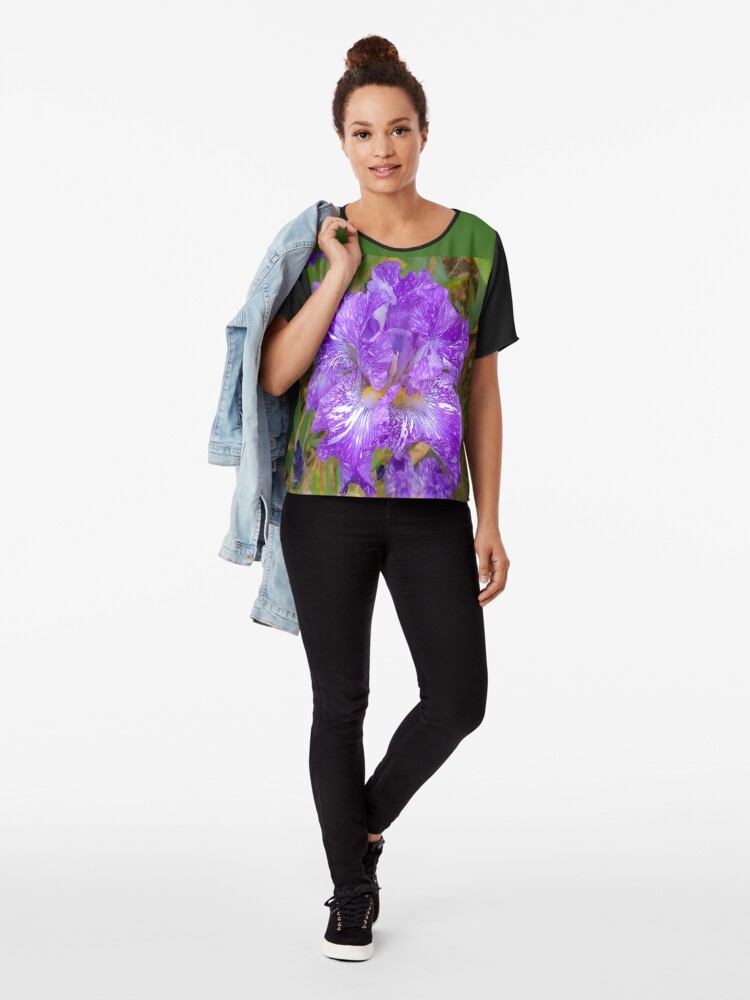 Alternate view of Montclair New Jersey-Presby Iris Gardens Chiffon Top