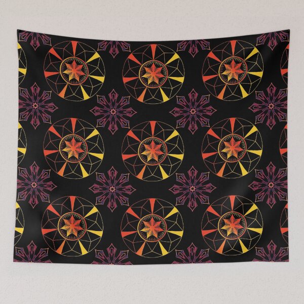Item preview, Circular Crystal Mandala Red and yellow designed and sold by SirCrim.
