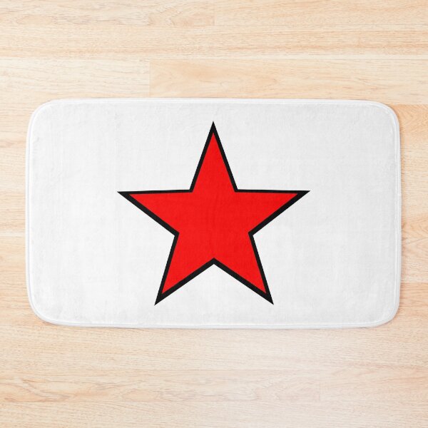 Item preview, Black Border Red Star designed and sold by Bumblefuzzies.