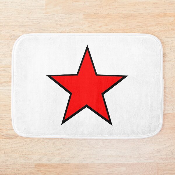 Item preview, Black Border Red Star designed and sold by Bumblefuzzies.