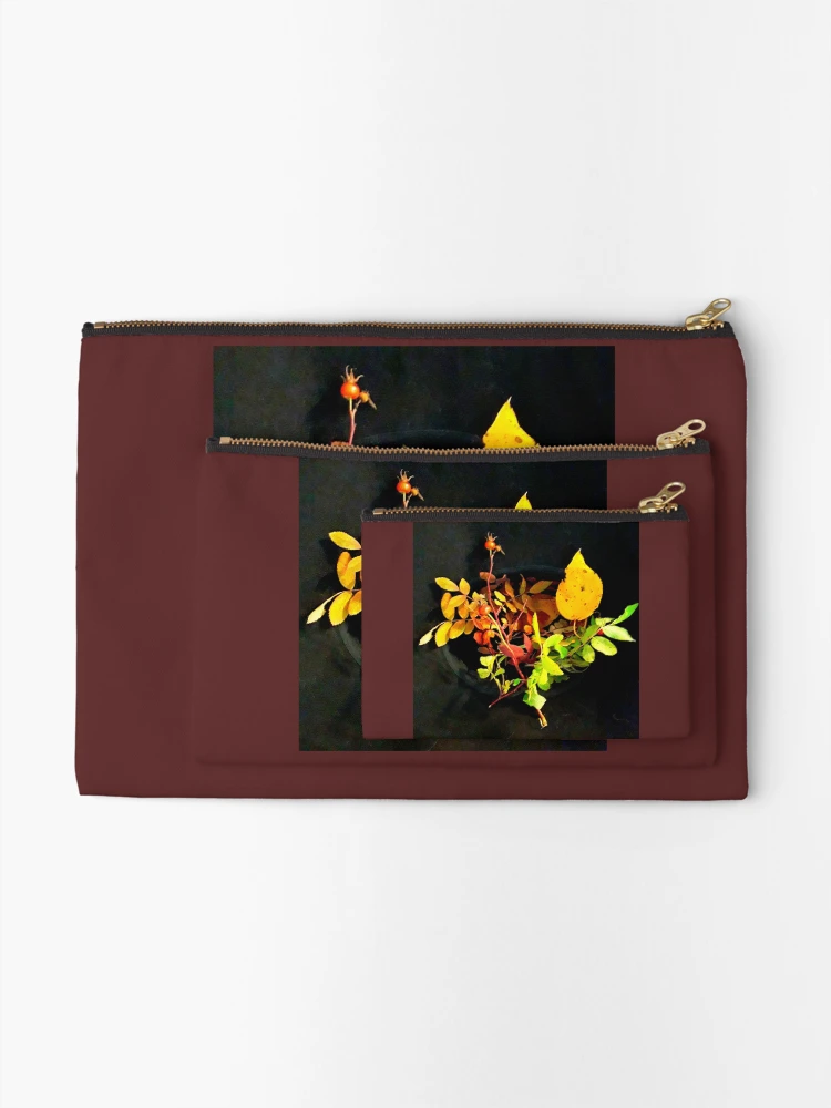 Thumbnail 2 of 4, Zipper Pouch, Wild Roses Changing Guard designed and sold by Signe Knutson.
